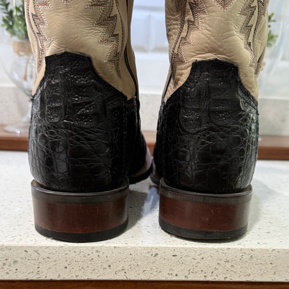 Dan Post Black and Cream Men\'s Boots